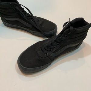 Vans Off The Wall Black High Tops